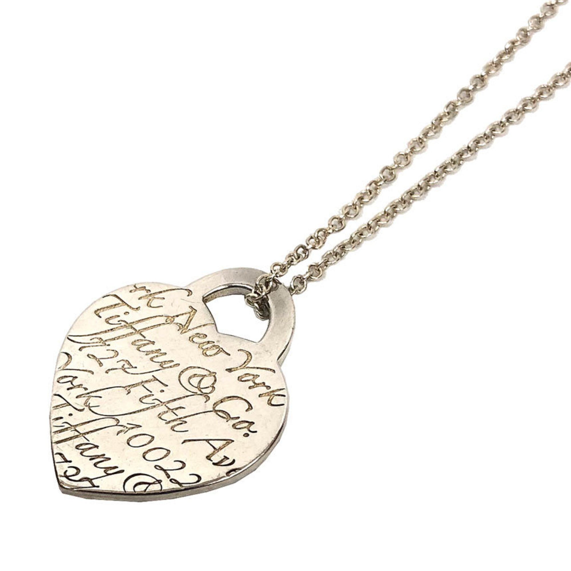 Tiffany & Co. Tiffany Notes Heart Tag Necklace, Sterling Silver, Necklace